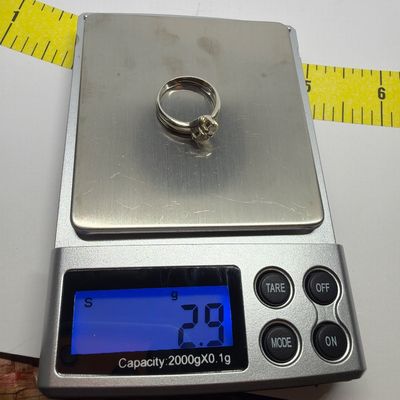 White Gold Diamond Two-Stone Bypass Ring Stamped 14k – Estate Jewelry