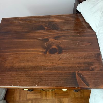3-Piece Traditional Wood Furniture Lot – Ethan Allen Side Tables & Matching Cabinet