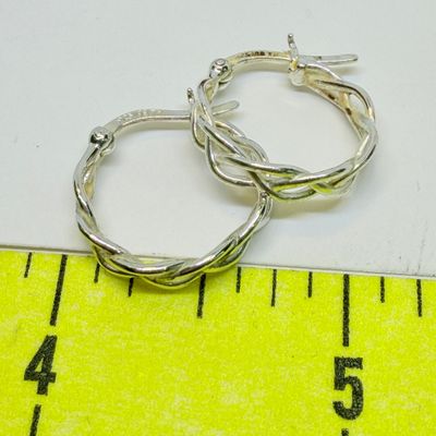 Sterling Silver Jewelry Lot - Earrings, Chain, Pendant