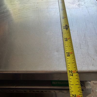 Undercounted fridge