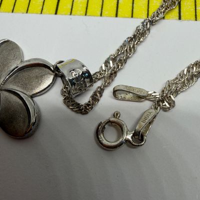 Sterling Silver Jewelry Lot - Earrings, Chain, Pendant