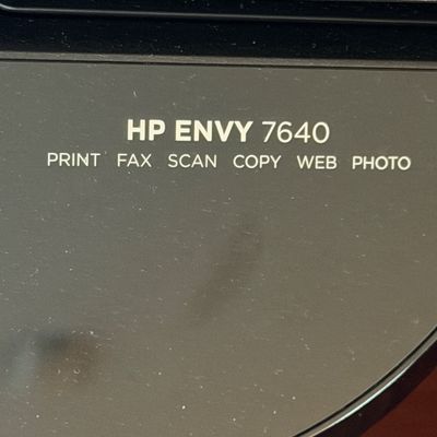 HP Envy 7640 Printer w Ink