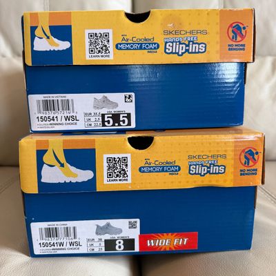 2 New in Box Women’s Slip-Ins Sketchers Sneakers Sz. 5.5 & 8
