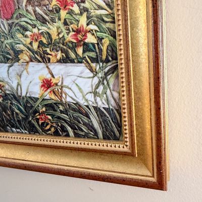 Framed Canvas Print – Country Farmhouse Scene