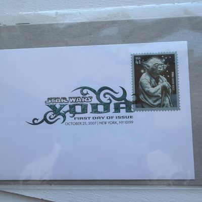 5 Full MINT Sheets 2007 STAR WARS YODA USPS Stamp Collection + First Day of Issue Cover