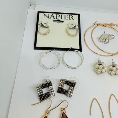 50 Pairs Earrings + Big Lot Assorted Stone & Glass Beads Jewelry Charms