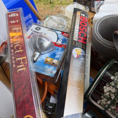Big Lot New in Package Garage Items - Tools, Garden, Painting, Etc.