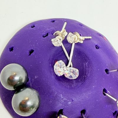 Sterling Silver Jewelry Lot - Earrings, Chain, Pendant