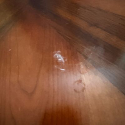 Pair of Wood Sunburst End Tables