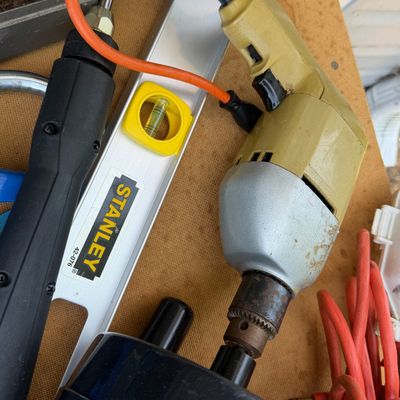 Big Lot Hand Tools, Boxes of Nails, Garage Equipment