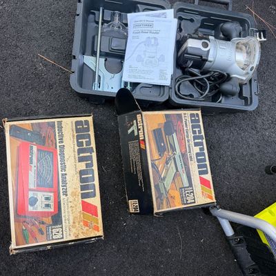 Craftsman Router & 2 Actron Automotive Diagnostic Tools – Vintage Tool Lot