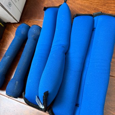 Fitness Equipment Lot – Gaiam Weights, Mat, Kettlebell & TRX Accessories