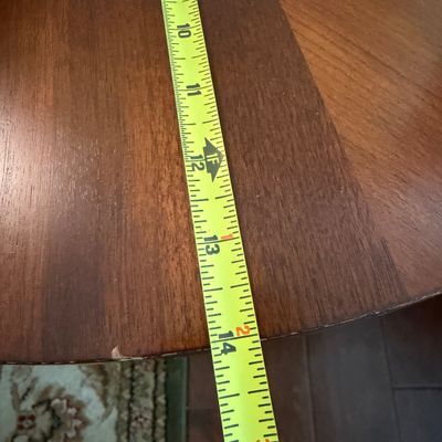 Pair of Wood Sunburst End Tables
