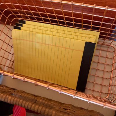 Big Lot Office Supplies in 4 Baskets