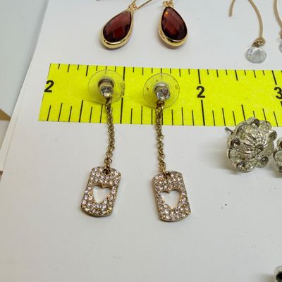 50 Pairs Earrings + Big Lot Assorted Stone & Glass Beads Jewelry Charms
