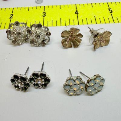 50 Pairs Earrings + Big Lot Assorted Stone & Glass Beads Jewelry Charms