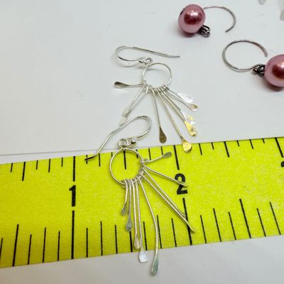 Sterling Silver Jewelry Lot - Earrings, Pendant, Pearls