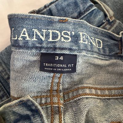 Lot of 8 Pairs of Men's Jeans Sz 34 - Lands End, Levis, Eddie Bauer