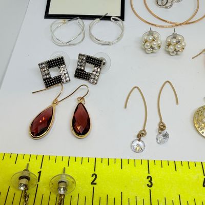 50 Pairs Earrings + Big Lot Assorted Stone & Glass Beads Jewelry Charms