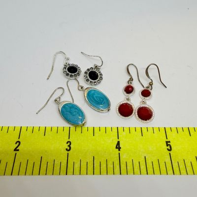 50 Pairs Earrings + Big Lot Assorted Stone & Glass Beads Jewelry Charms