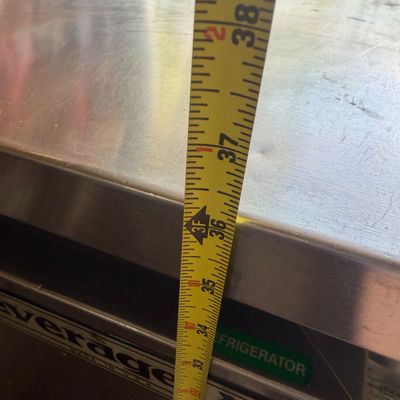 Undercounted fridge