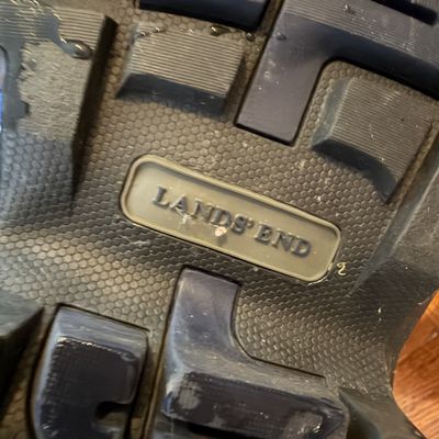 Mens Land's End Boots, Teva Sandals, Shoe Shine Kit, Plastic Shoe Shelf