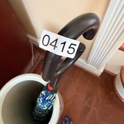 Blue & White Chinese-Style Ceramic Umbrella Stand