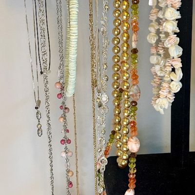 Big Costume Jewelry Lot - Necklaces, Pendants, Brooches & More!
