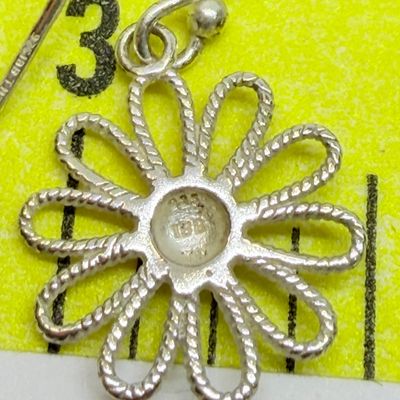 Sterling Silver Jewelry Lot - Earrings, Pendant, Pearls