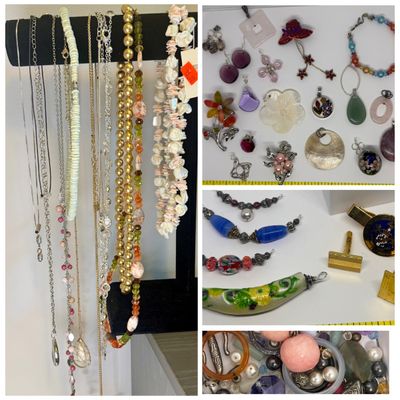 Big Costume Jewelry Lot - Necklaces, Pendants, Brooches & More!