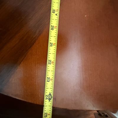 Pair of Wood Sunburst End Tables