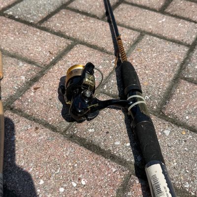 Fishing Camping Lot - Poles, Full Tackle Box, Coleman