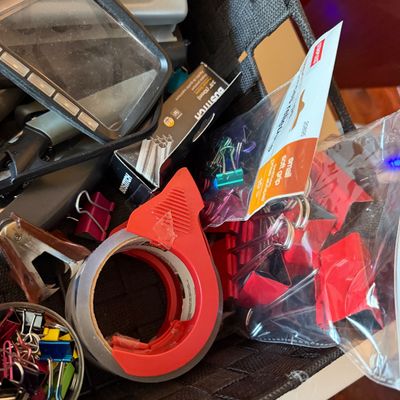 Big Lot Office Supplies in 4 Baskets