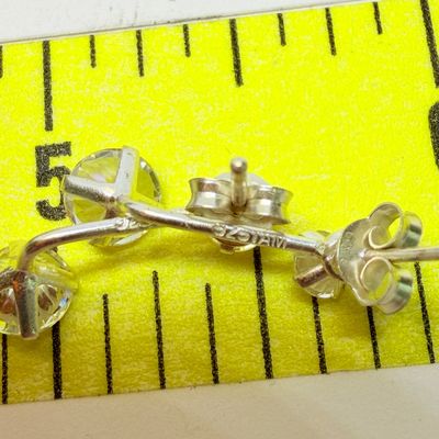 Sterling Silver Jewelry Lot - Earrings, Chain, Pendant