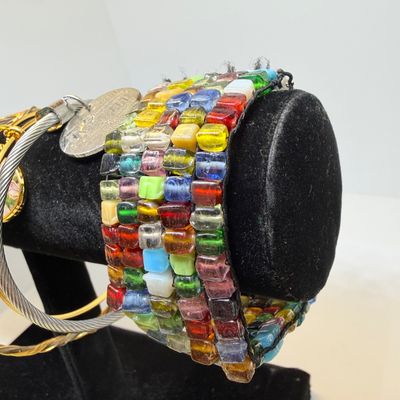 Mixed Costume Jewelry Lot - Bracelets, Necklaces, Ring, Watch, Pearls