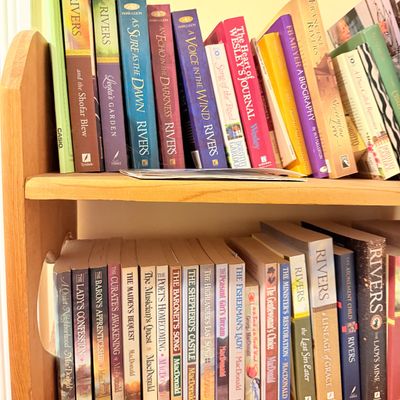 Decorative Wooden 5 Shelves Bookshelf w Books