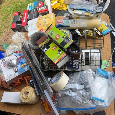 Big Lot New in Package Garage Items - Tools, Garden, Painting, Etc.