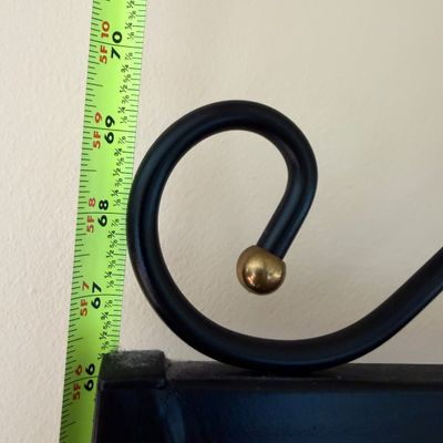 Metal & Wood Baker’s Rack with Decorative Scrollwork