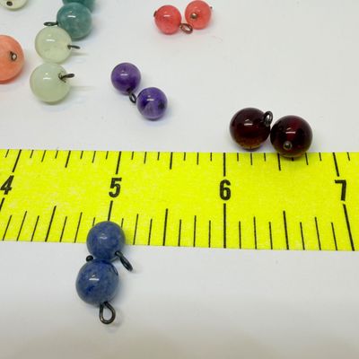 50 Pairs Earrings + Big Lot Assorted Stone & Glass Beads Jewelry Charms