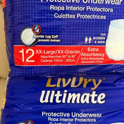 Lot of 13 New Packages of Adult Protective Garments – LivDry & Tranquility