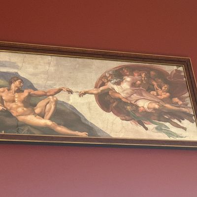 Sale Photo Thumbnail #141: A18-framed poster from the Vatican

God and Adam