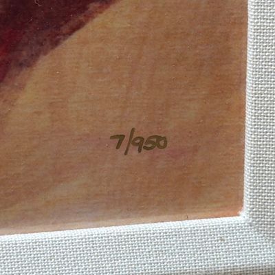 Sale Photo Thumbnail #50: A7-Nothing But Blue Skies by Simon Bull
Please see photos for details
Comes with informational book regarding Bull’s art
