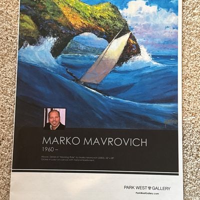 Sale Photo Thumbnail #158: A20-“Visiting Monet” - Marco Mavrovich
37”x61”

Appraised for $14,500 in May 2019