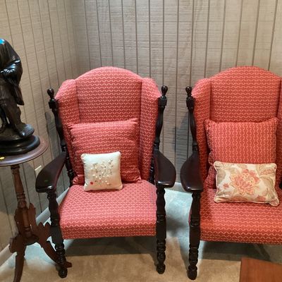 Sale Photo Thumbnail #38: Antique High Back Chairs