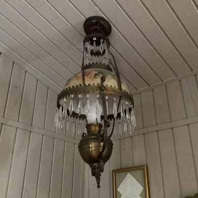 Sale Photo Thumbnail #26: Antique Hanging Lamp (1 of 7)