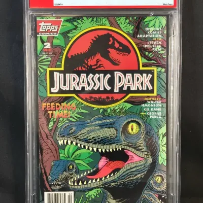 1993 Topps Jurassic Park Comic PSA Graded 9.0