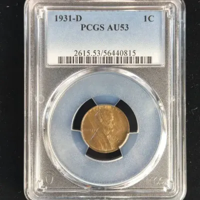 1931-D Lincoln Cent Better Date PCGS AU-53
