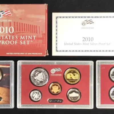 2010 US Mint Issued Silver Proof Set, Original, Lots of Silver