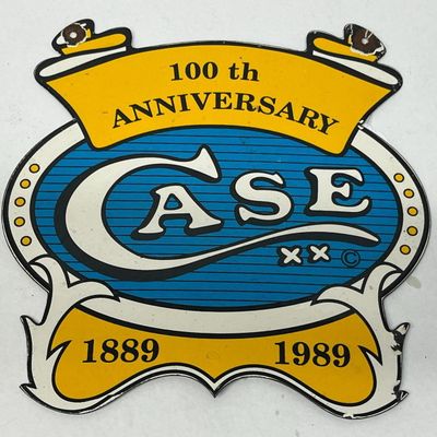 CASE 100th Anniversary Porc. Sign 1889