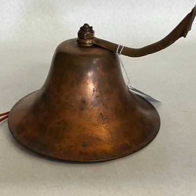 Wrought Copper Ship Bell w/ Brass Arm